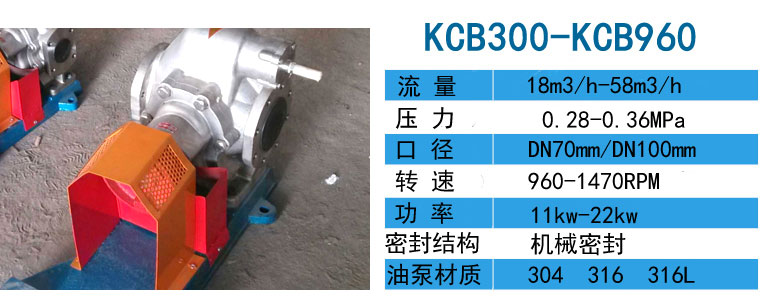 KCB300-KCB960不銹鋼齒輪油泵 KCB300-KCB960不銹鋼齒輪泵